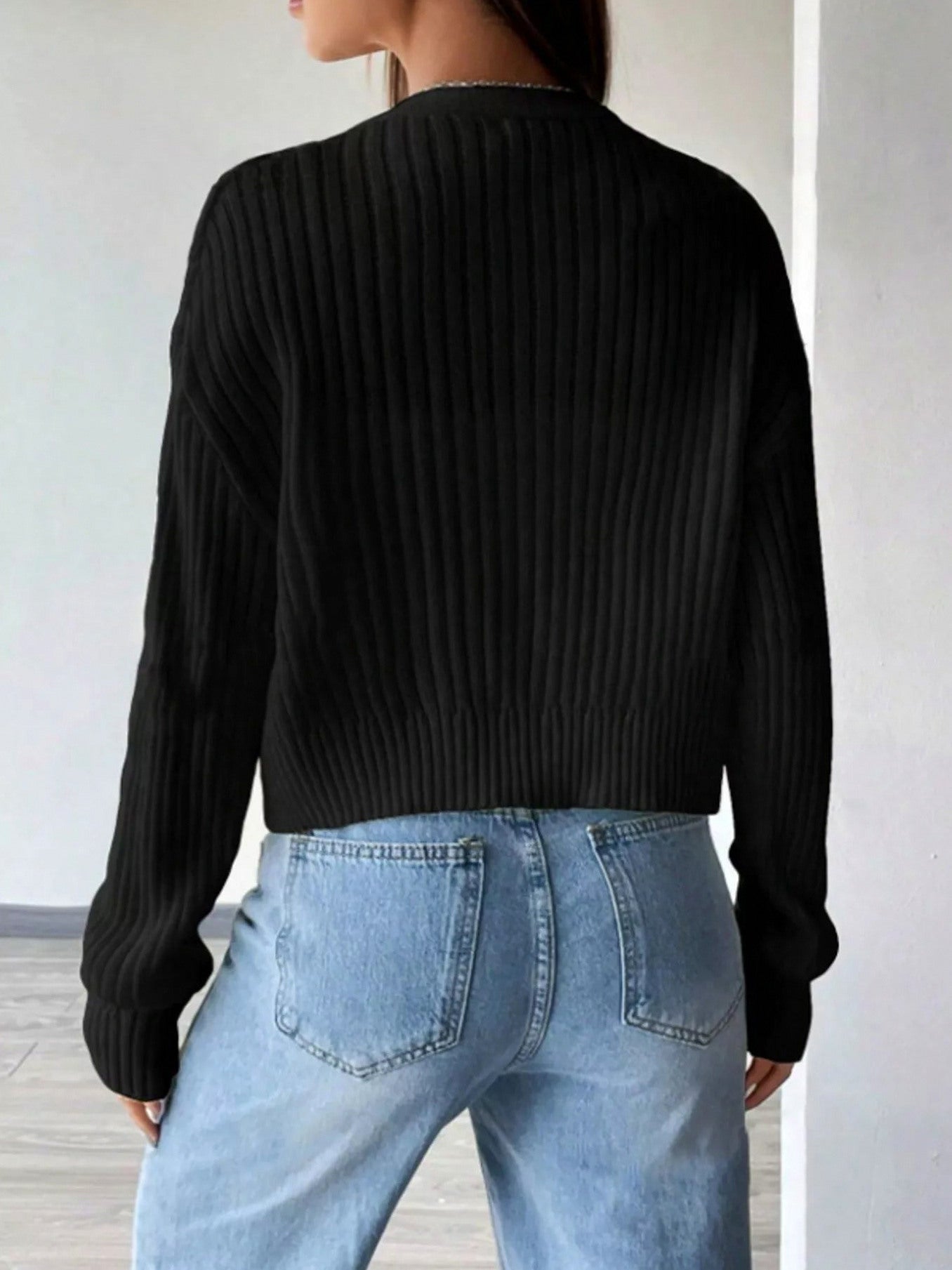 Knit Button Front Cardigan