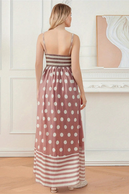 Women's A-Line Sundress with a Mixed Print
