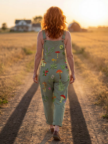 Botanical Print Jumpsuit