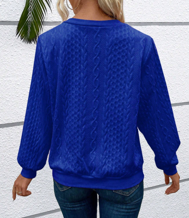 Cable Knit Half Zip Sweater