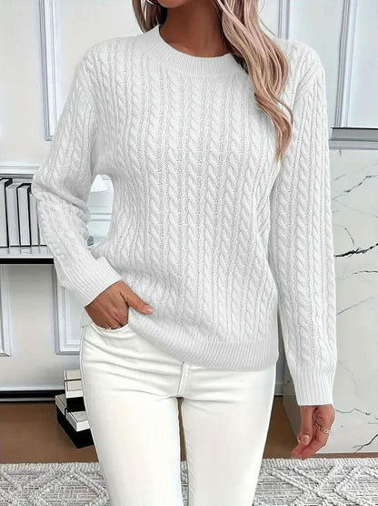 Cable Knit Long Sleeve Sweater