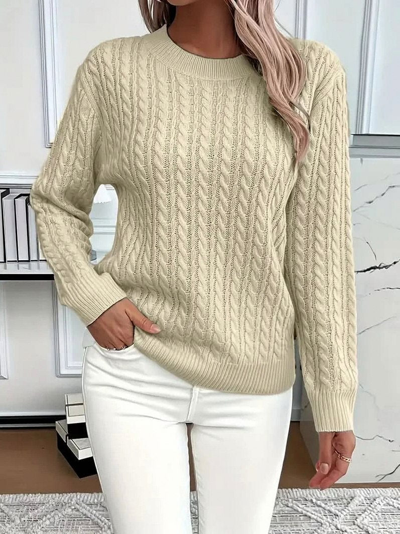 Cable Knit Long Sleeve Sweater