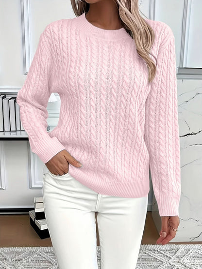 Cable Knit Long Sleeve Sweater