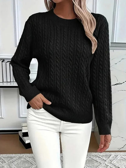Cable Knit Long Sleeve Sweater