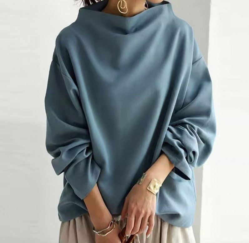 Cowl Neck Long Sleeve Top