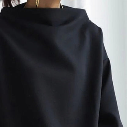 Cowl Neck Long Sleeve Top
