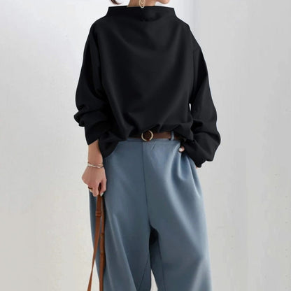 Cowl Neck Long Sleeve Top