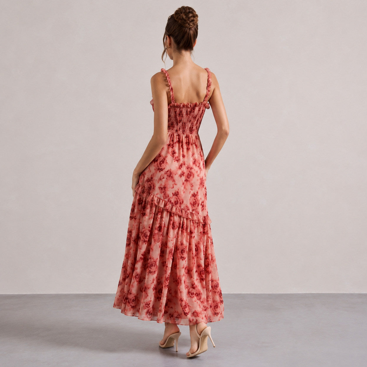 Floral Smocked Tiered Maxi Dress