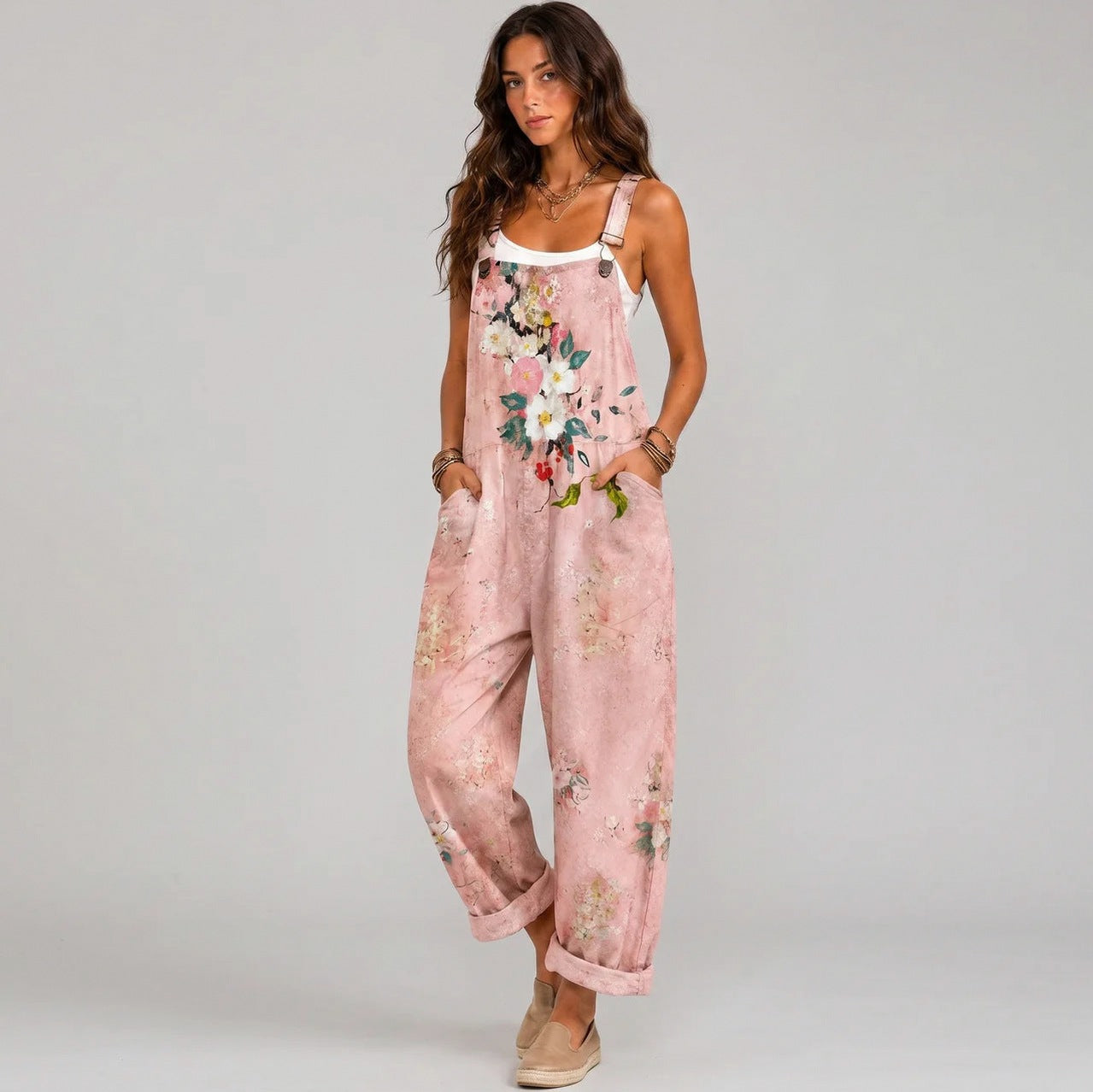 Floral Wide Leg Jumpsuit