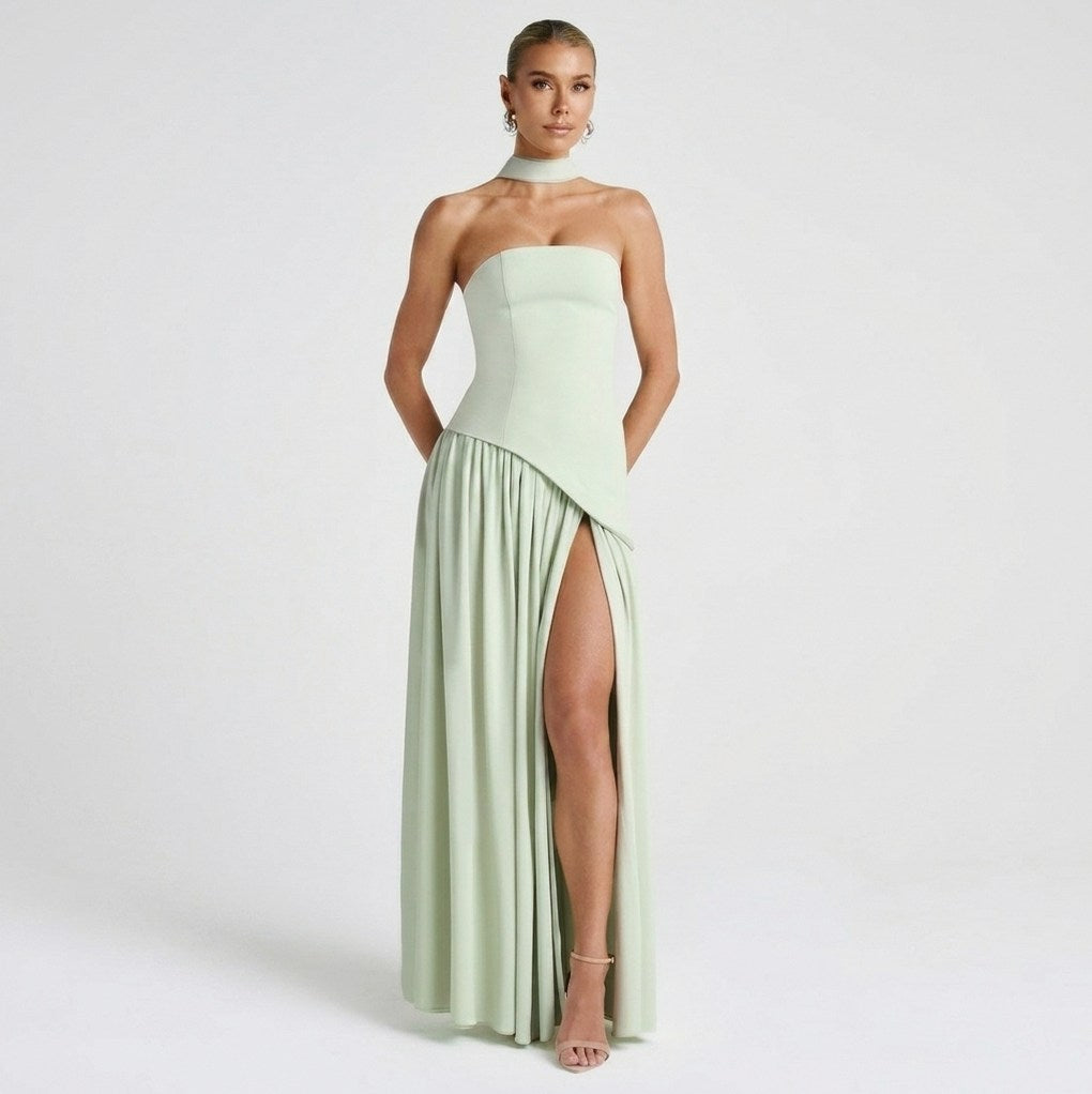 Strapless Corset Maxi Dress
