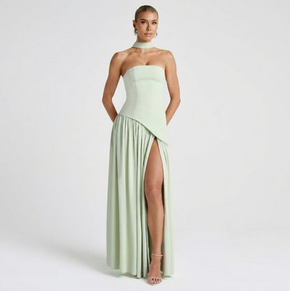 Strapless Corset Maxi Dress