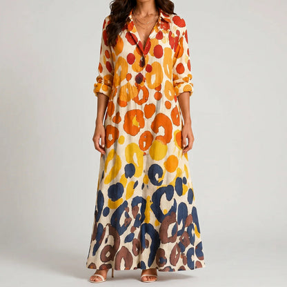 Floral Button Front Maxi Dress