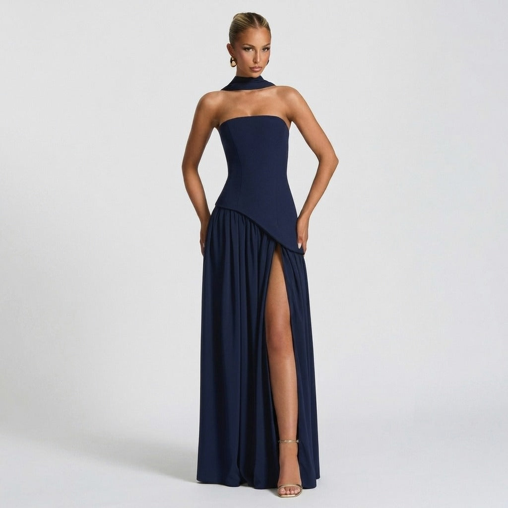 Strapless Corset Maxi Dress
