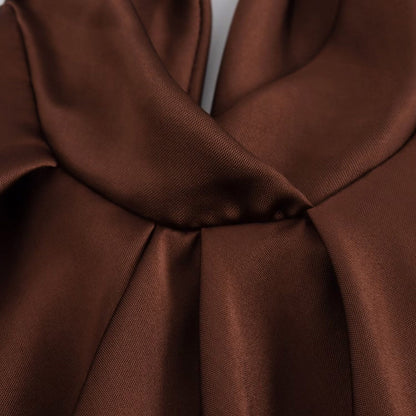 Satin Halter Maxi Slip Dress