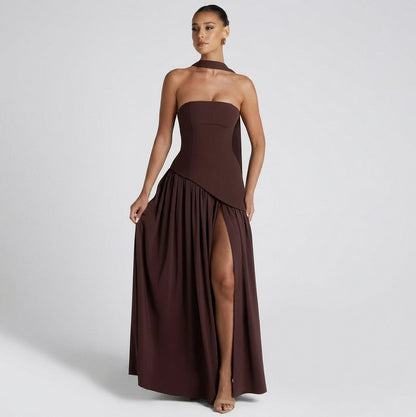 Strapless Corset Maxi Dress