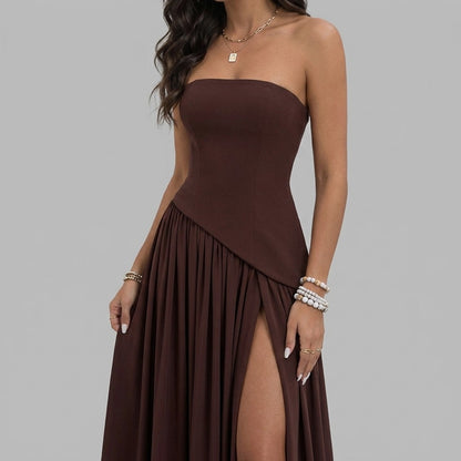 Strapless Corset Maxi Dress