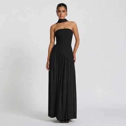 Strapless Corset Maxi Dress