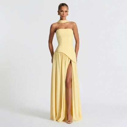 Strapless Corset Maxi Dress