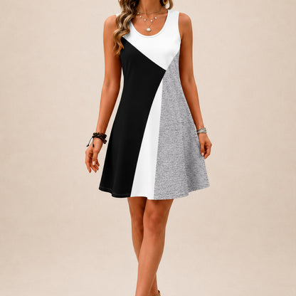 Polka Dot Sleeveless Mini Dress