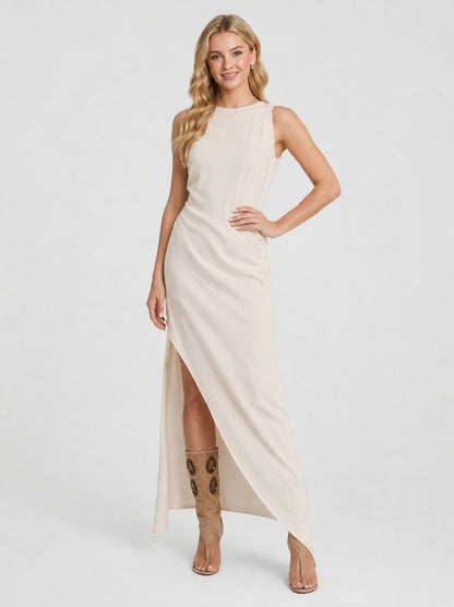 Sleeveless High Slit Maxi Dress