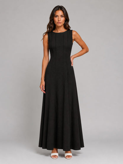 Sleeveless Paneled Maxi Dress