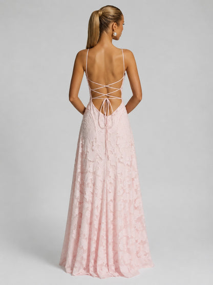 Spaghetti Strap Chiffon Maxi Dress