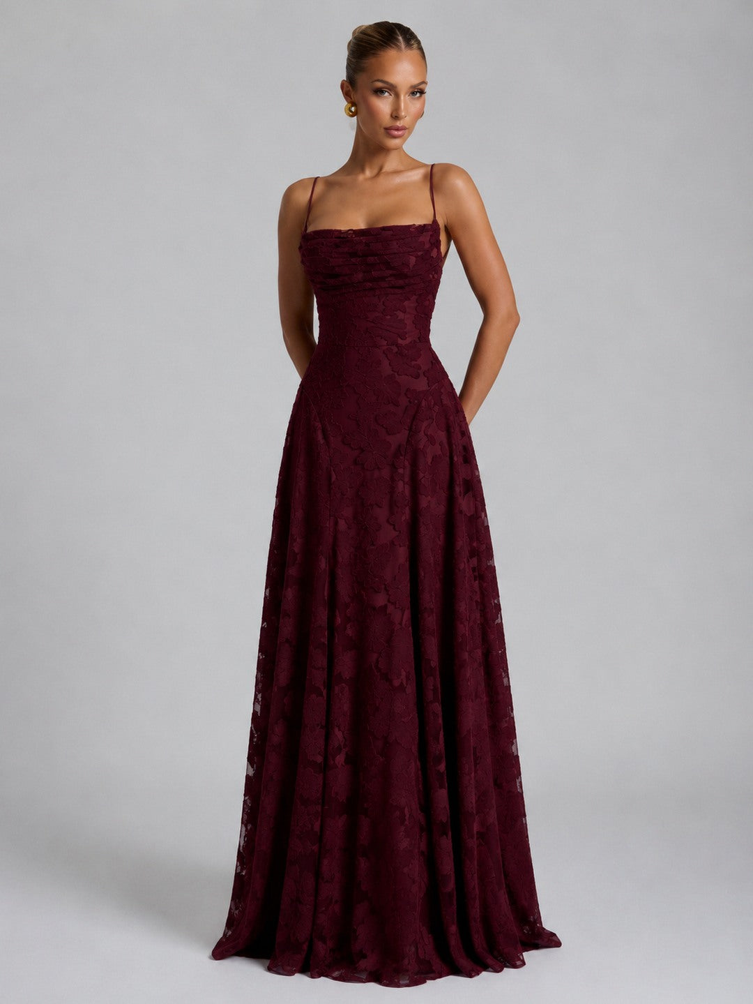 Spaghetti Strap Chiffon Maxi Dress